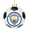 Tree Buddees x Manchester City F.C. Official Football Club Bauble Limited Edition Christmas Ornament - Glass Soccer Ball